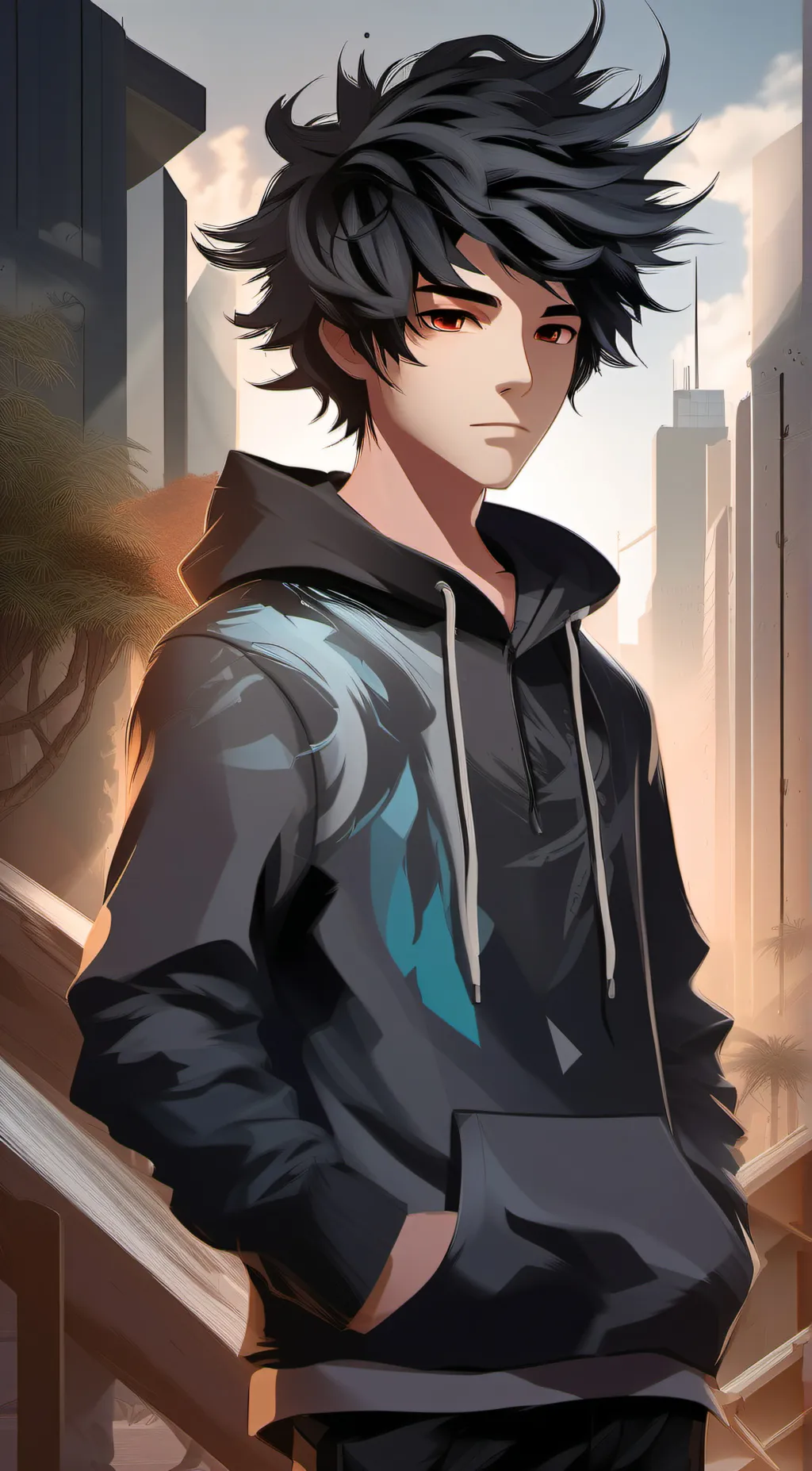 ai character: Derek (weird kid) background