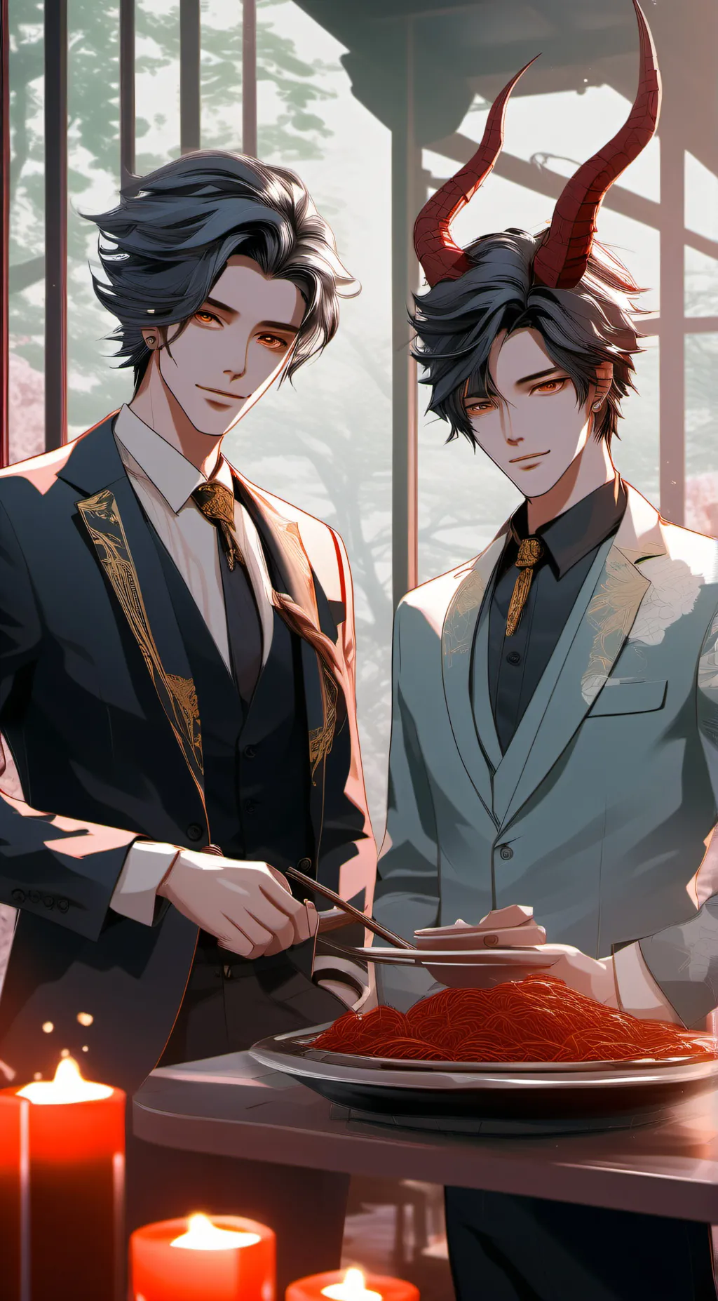 ai character: Demons Guy background