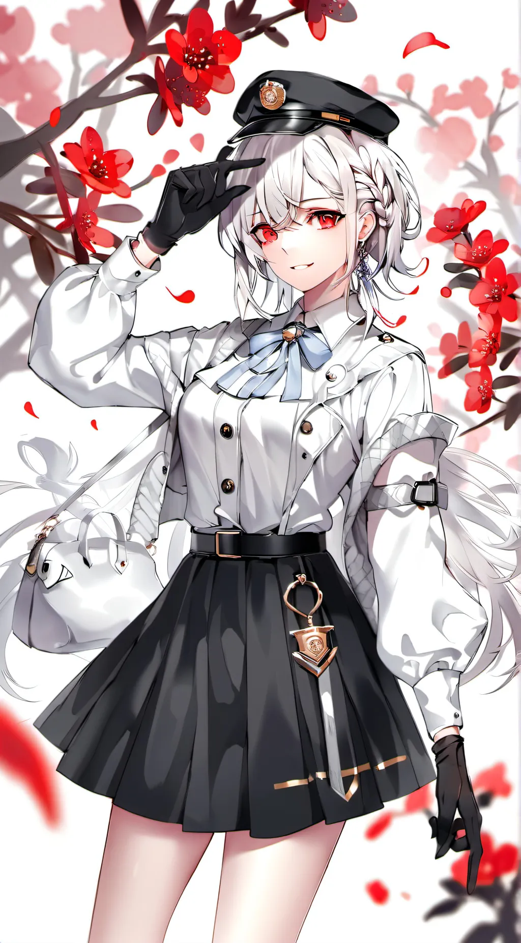 ai character: officer Vanessa  background