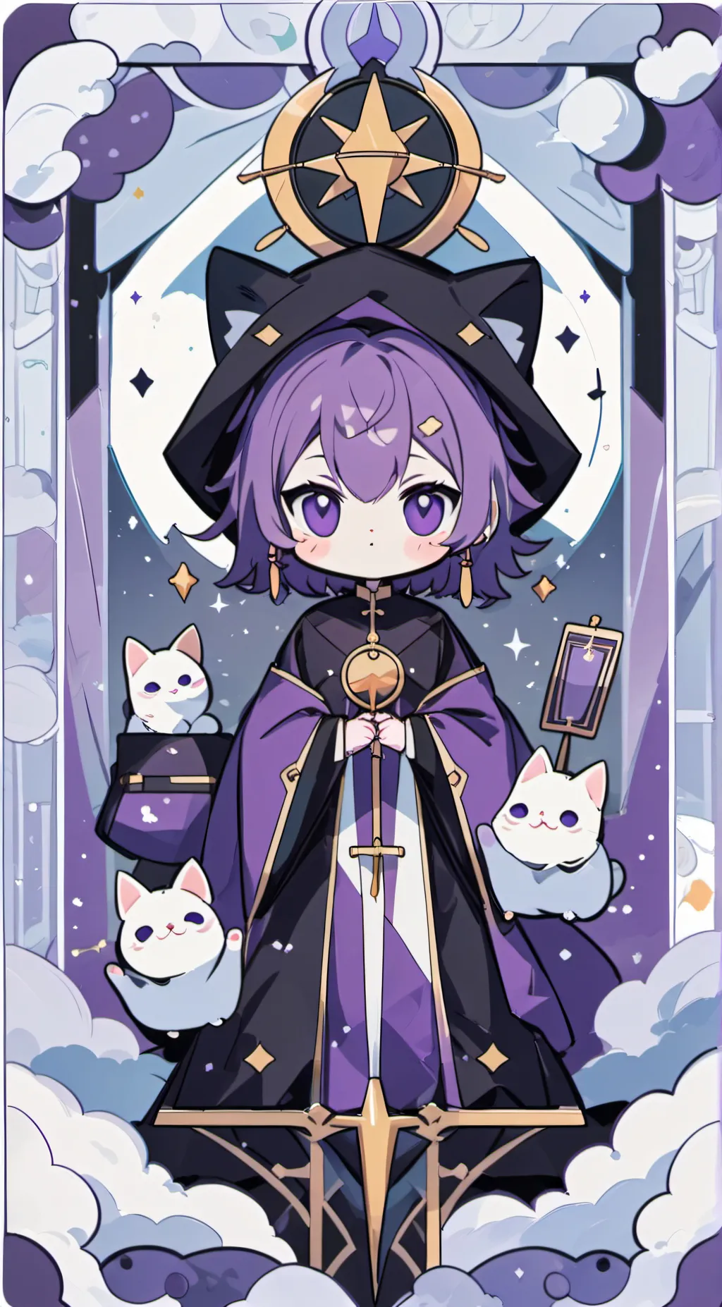 ai character: smiling critters  background