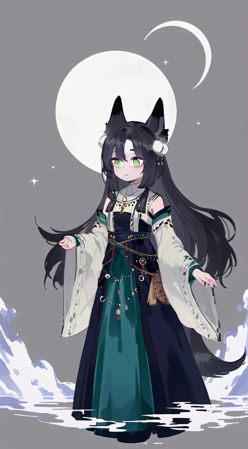 ai character: Luna background