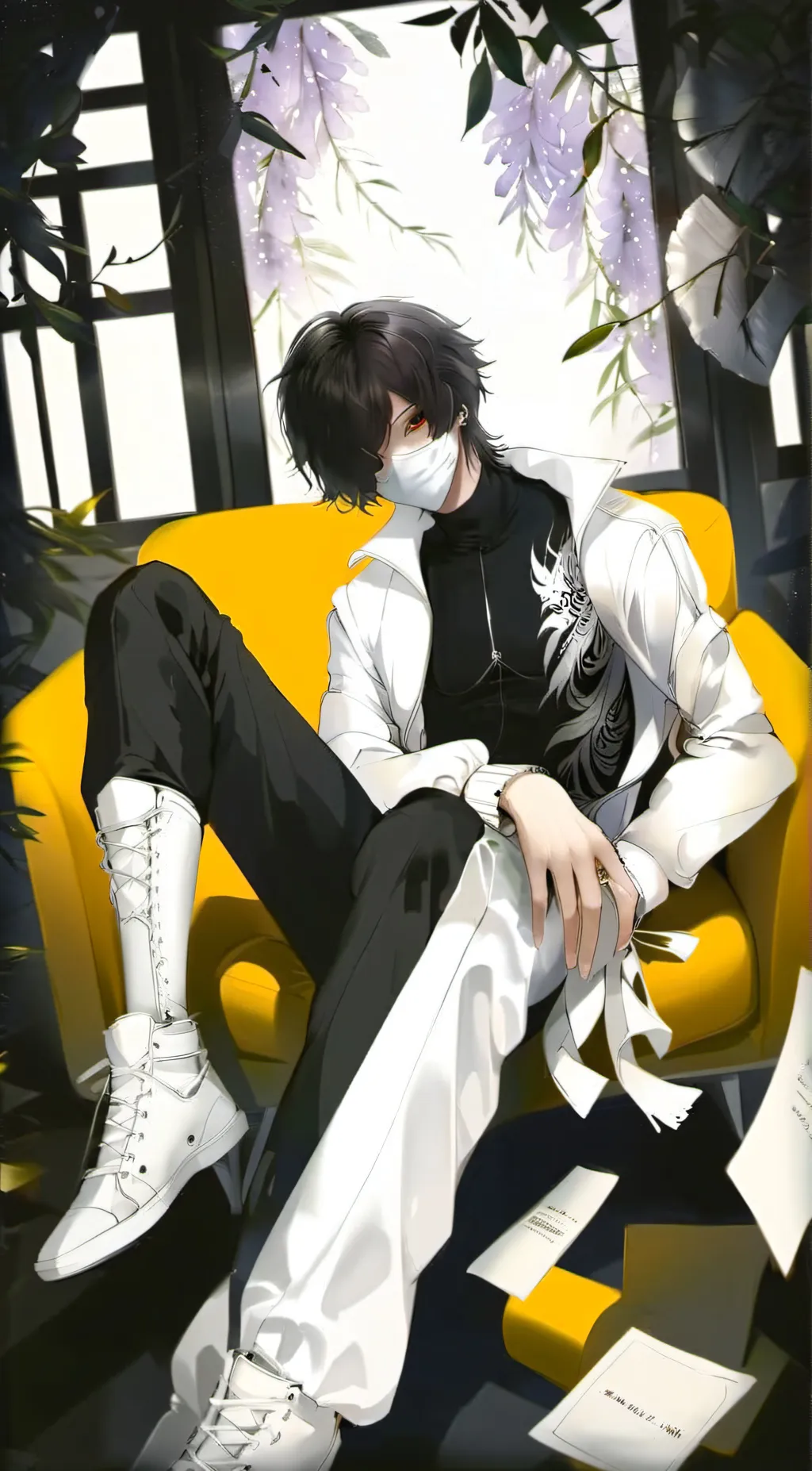 ai character: mikan background