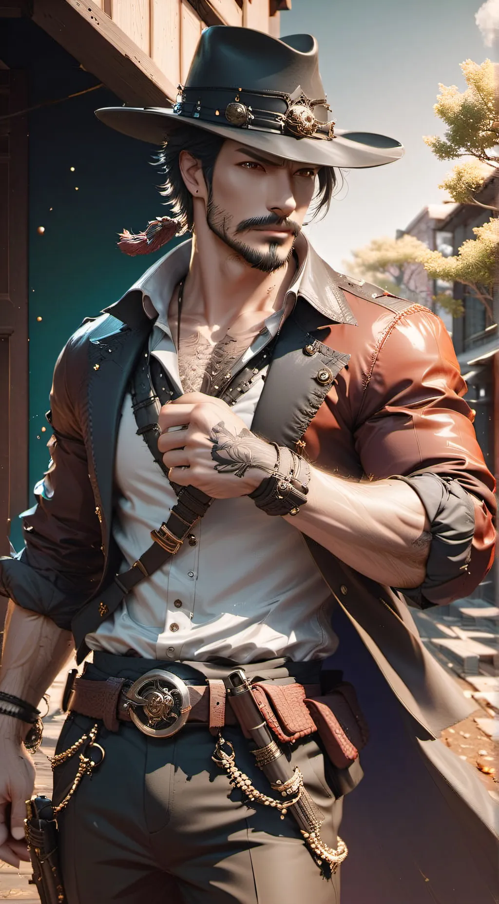 ai character: Cow TF background