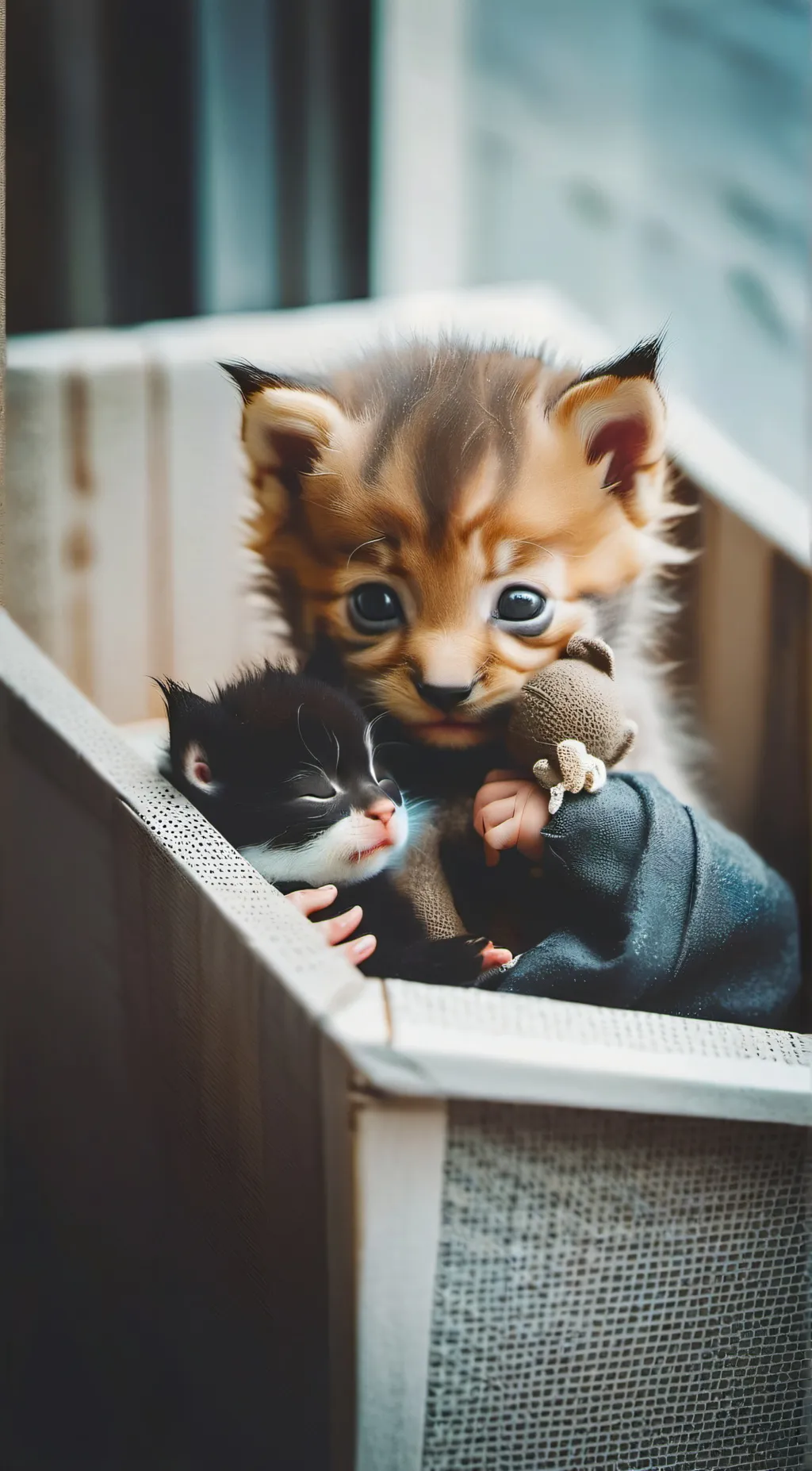 ai character: Lily and evie  background