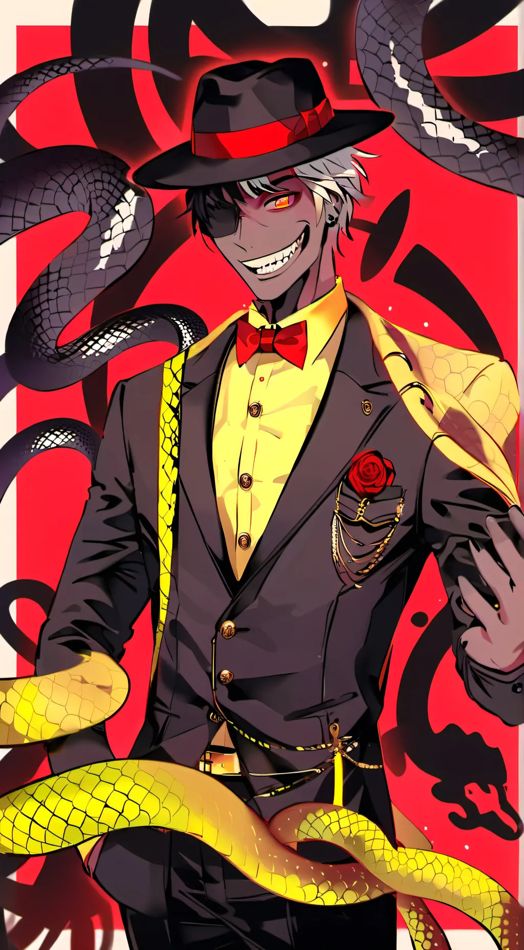 ai character: 🐍Sir Pentious🐍 background