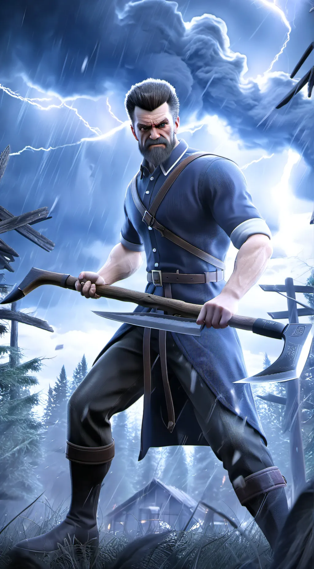 ai character: John Brown background