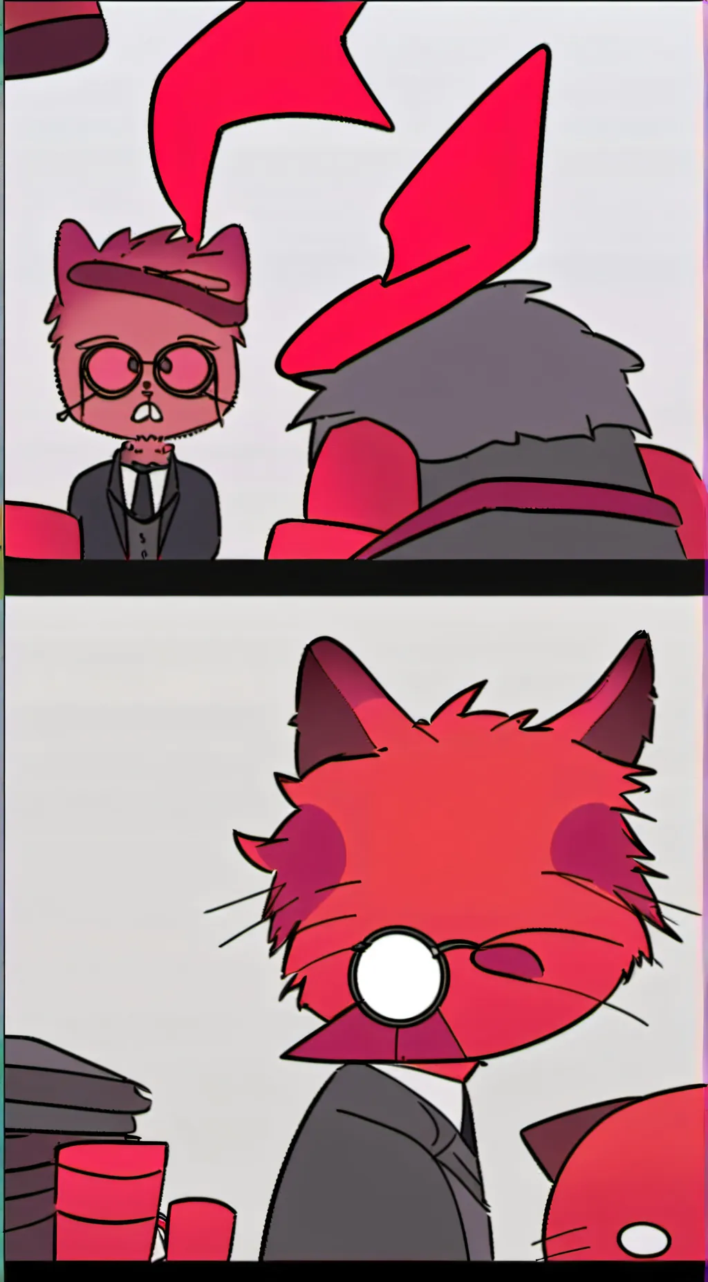 ai character: Cursed cat Alastor background