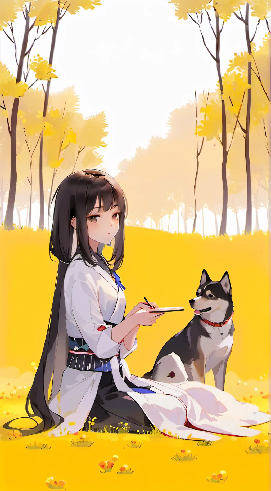 ai character: smiling critters  background