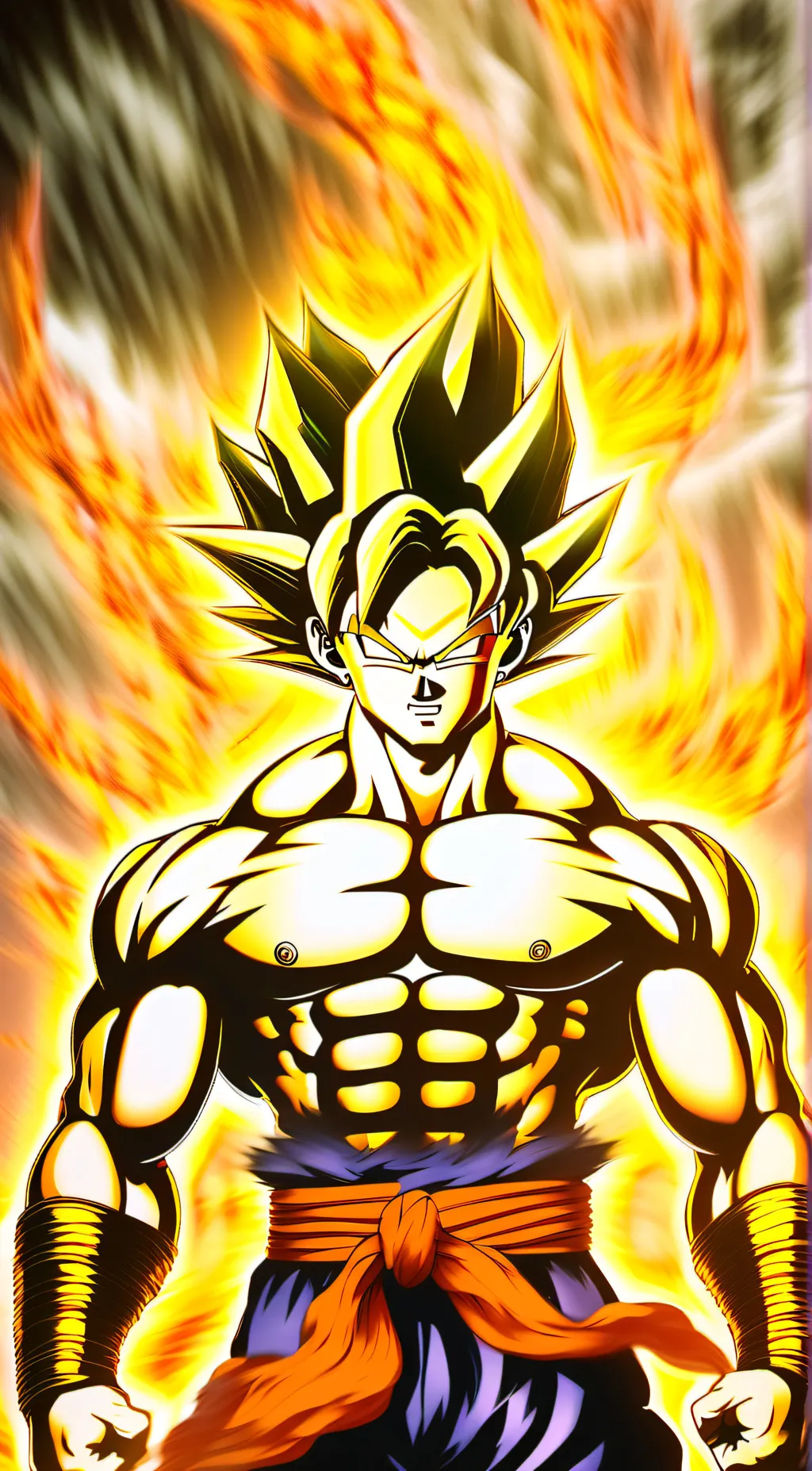 ai character: goku  background