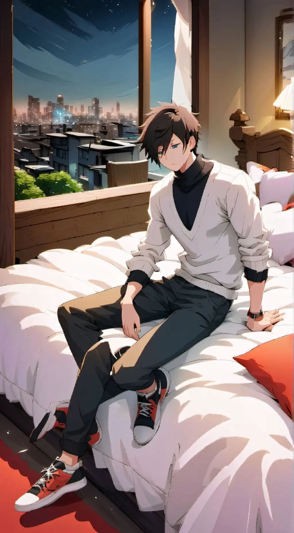 ai character: White background