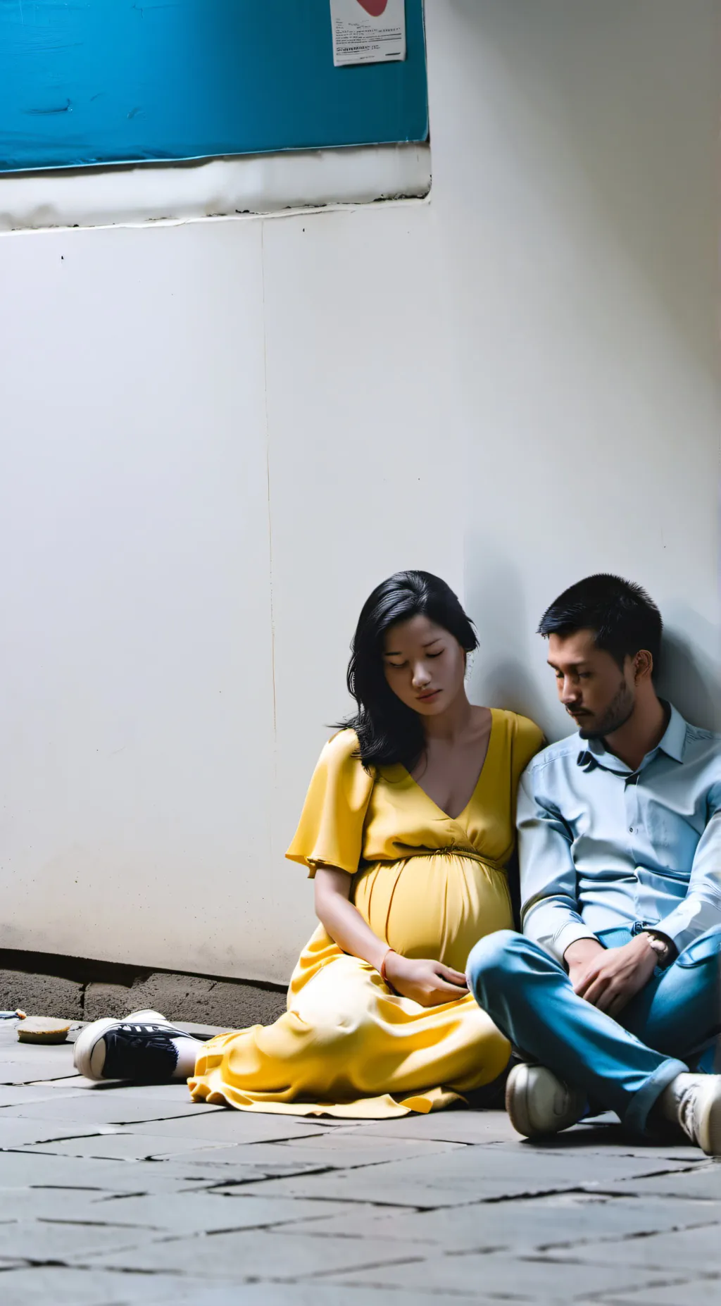 ai character: Mike and Katie  background