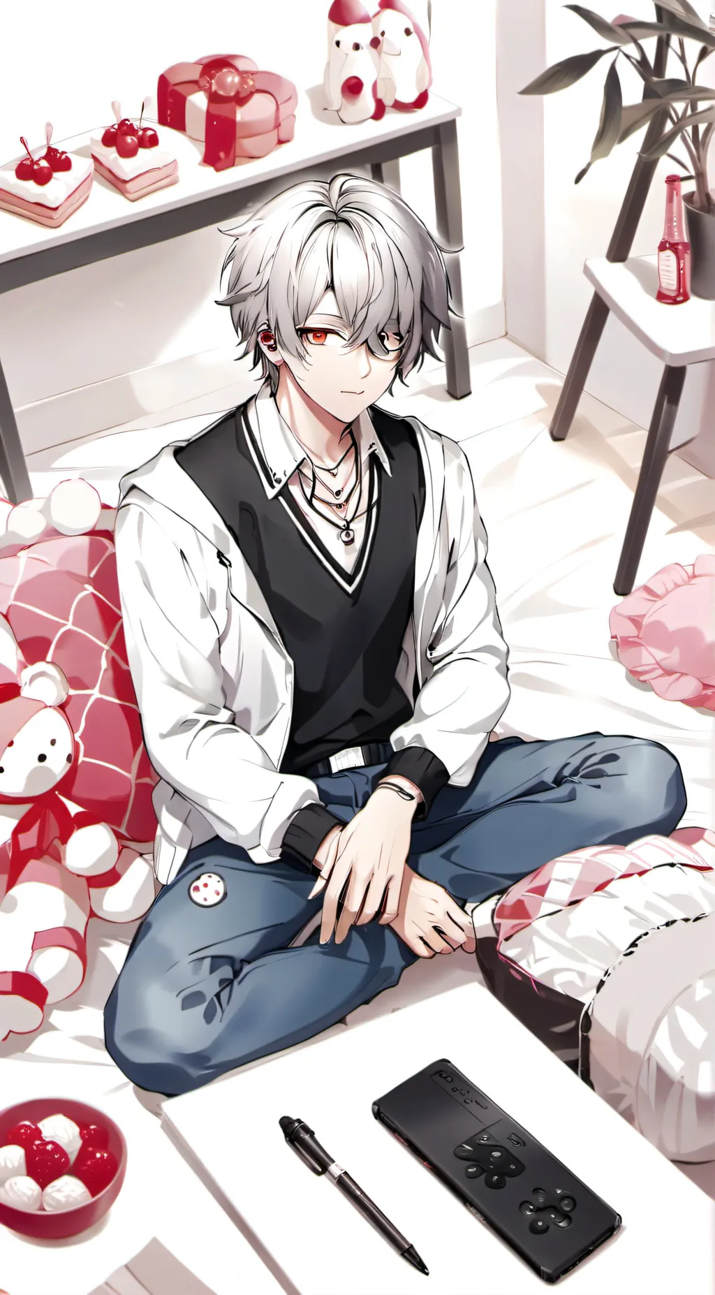 ai character: Miko  background