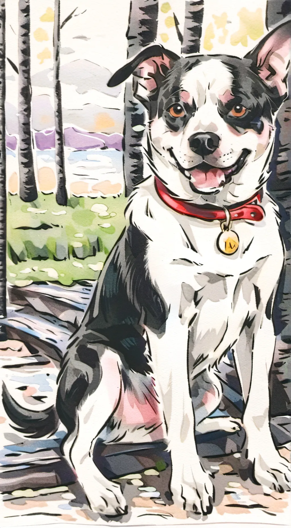 ai character: spot is my dog's n background