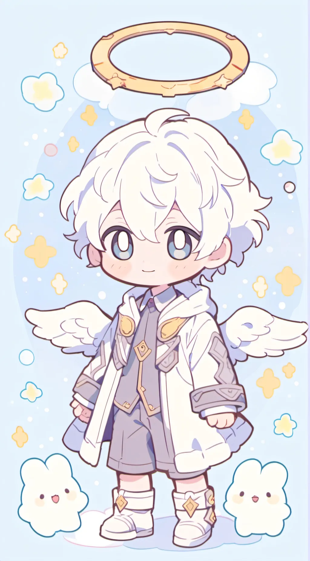 ai character: Snow background