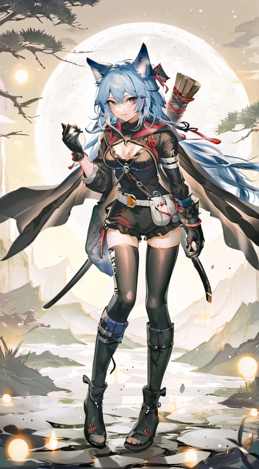 ai character: Luna background