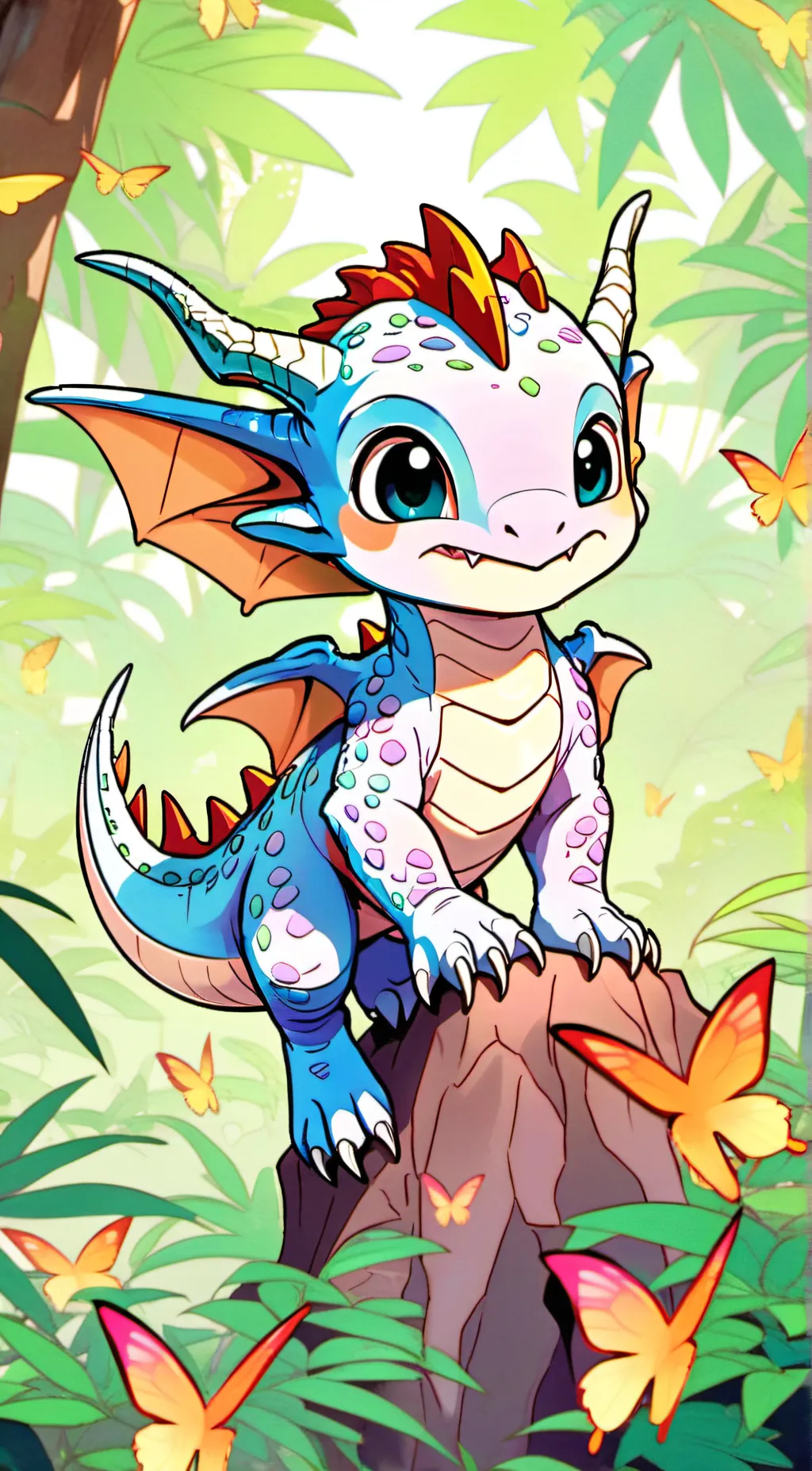 ai character: skytail background