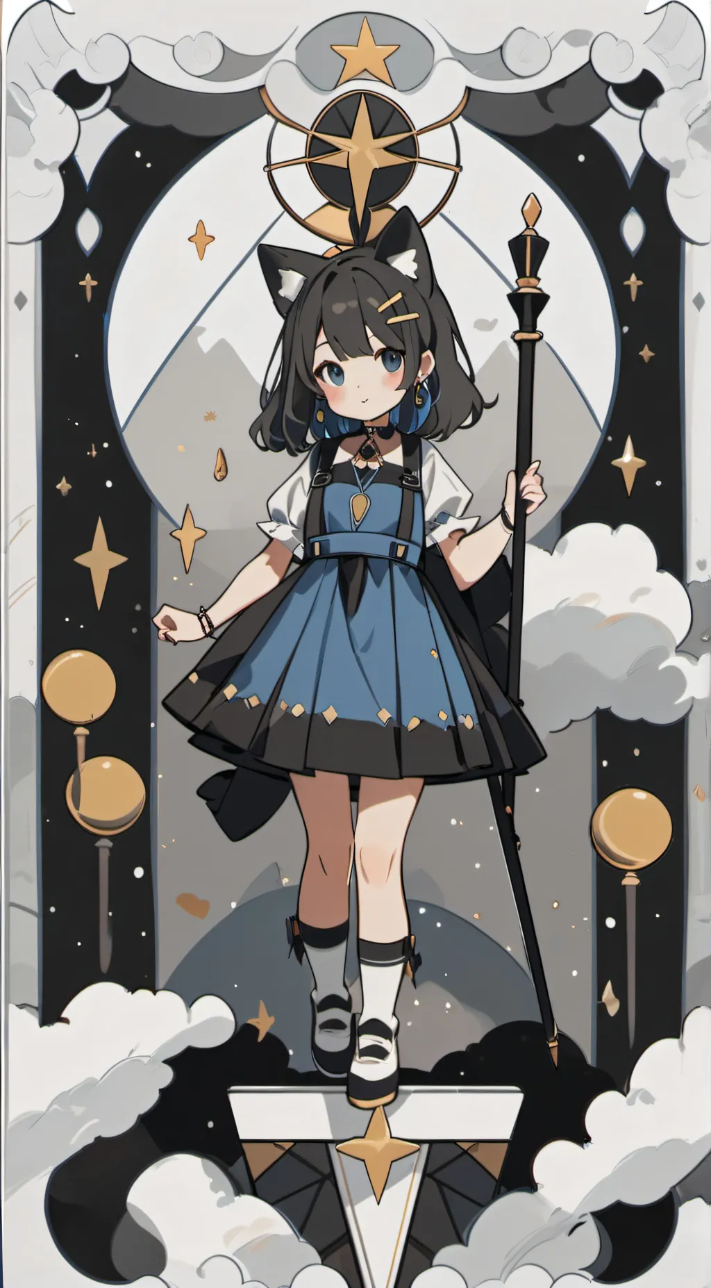 ai character: Moon  background