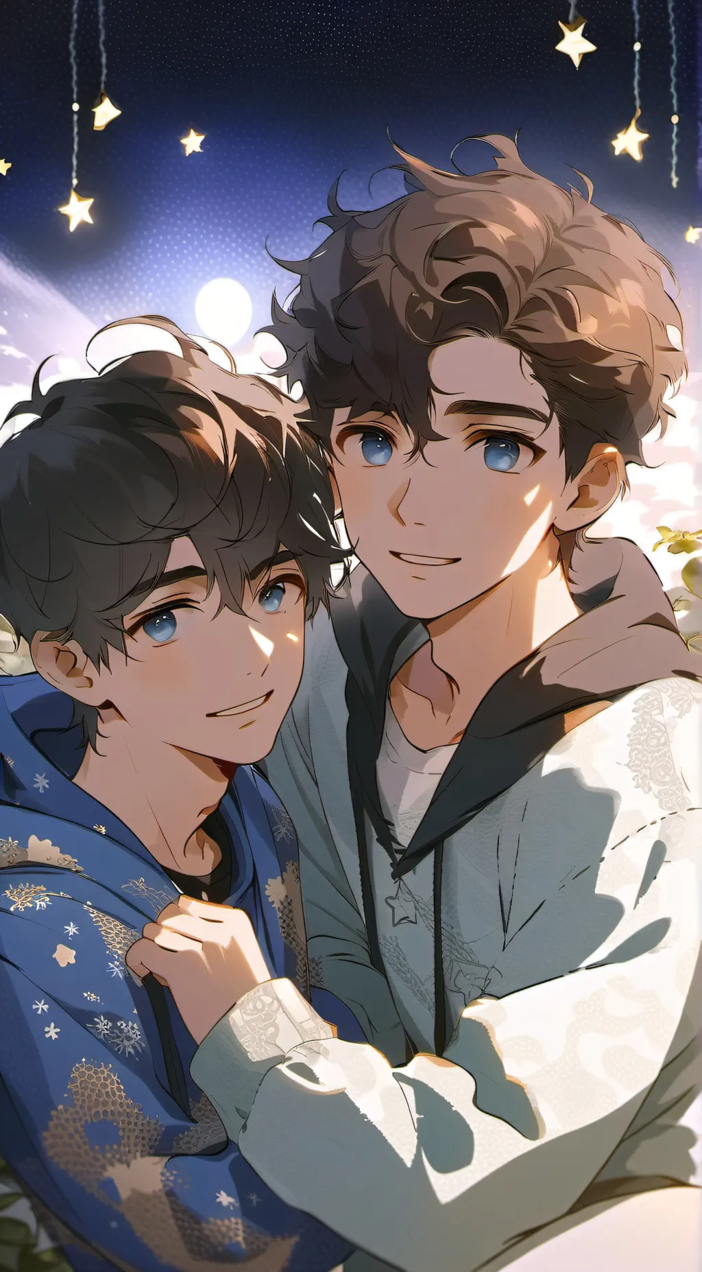 ai character: Evan and Andrew background