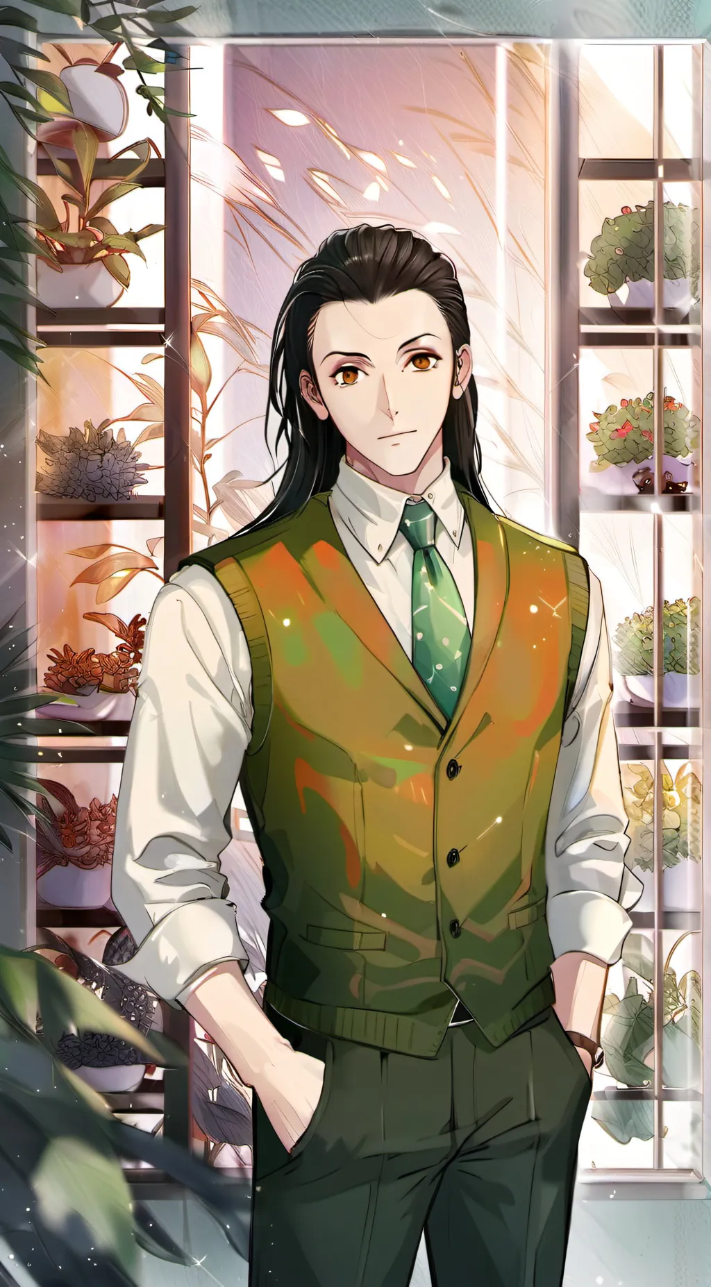 ai character: ♡~illumi zoldyck~♡ background