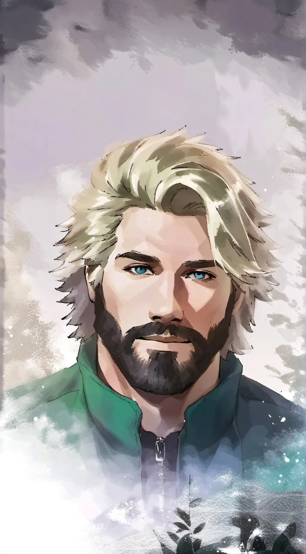 ai character: Luke Smiley background