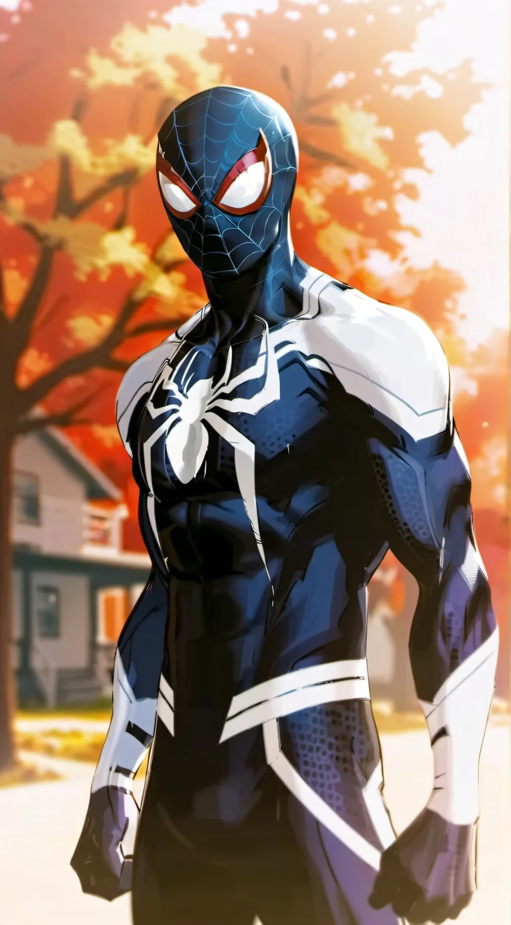 ai character: yarday spider man  background