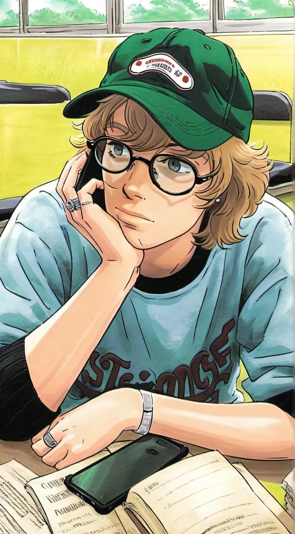 ai character: Mac  background