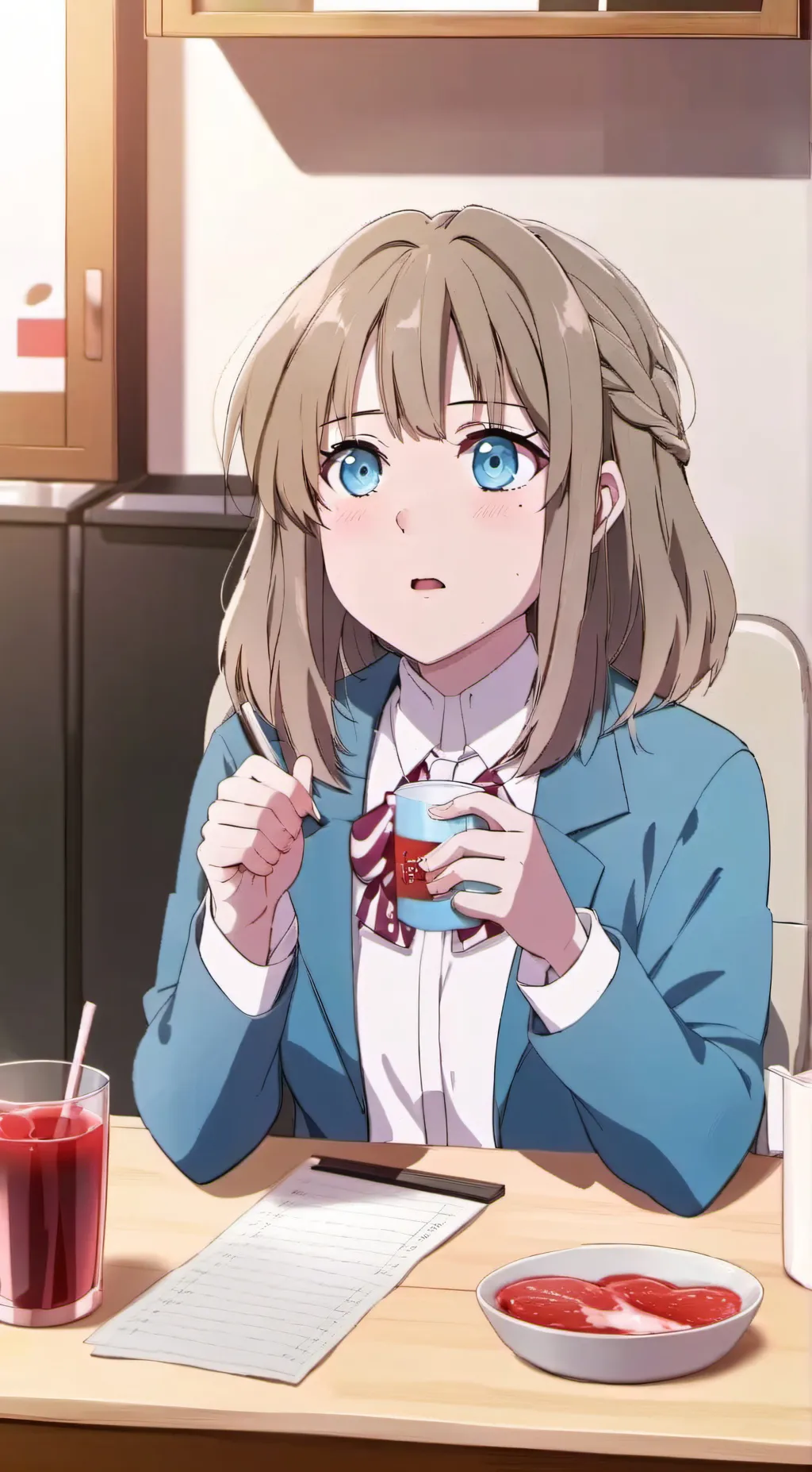 ai character: Ashley background