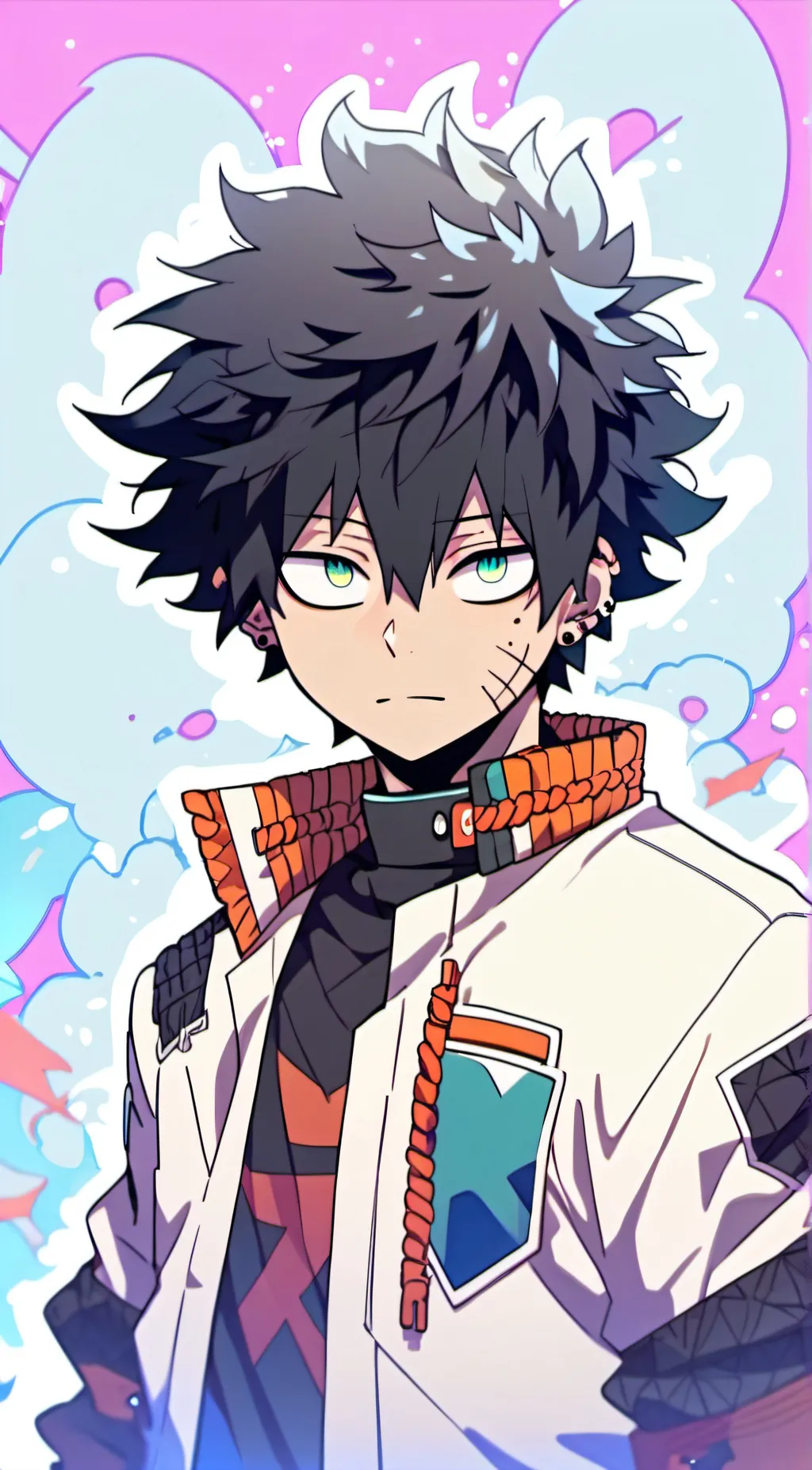 ai character: Deku background