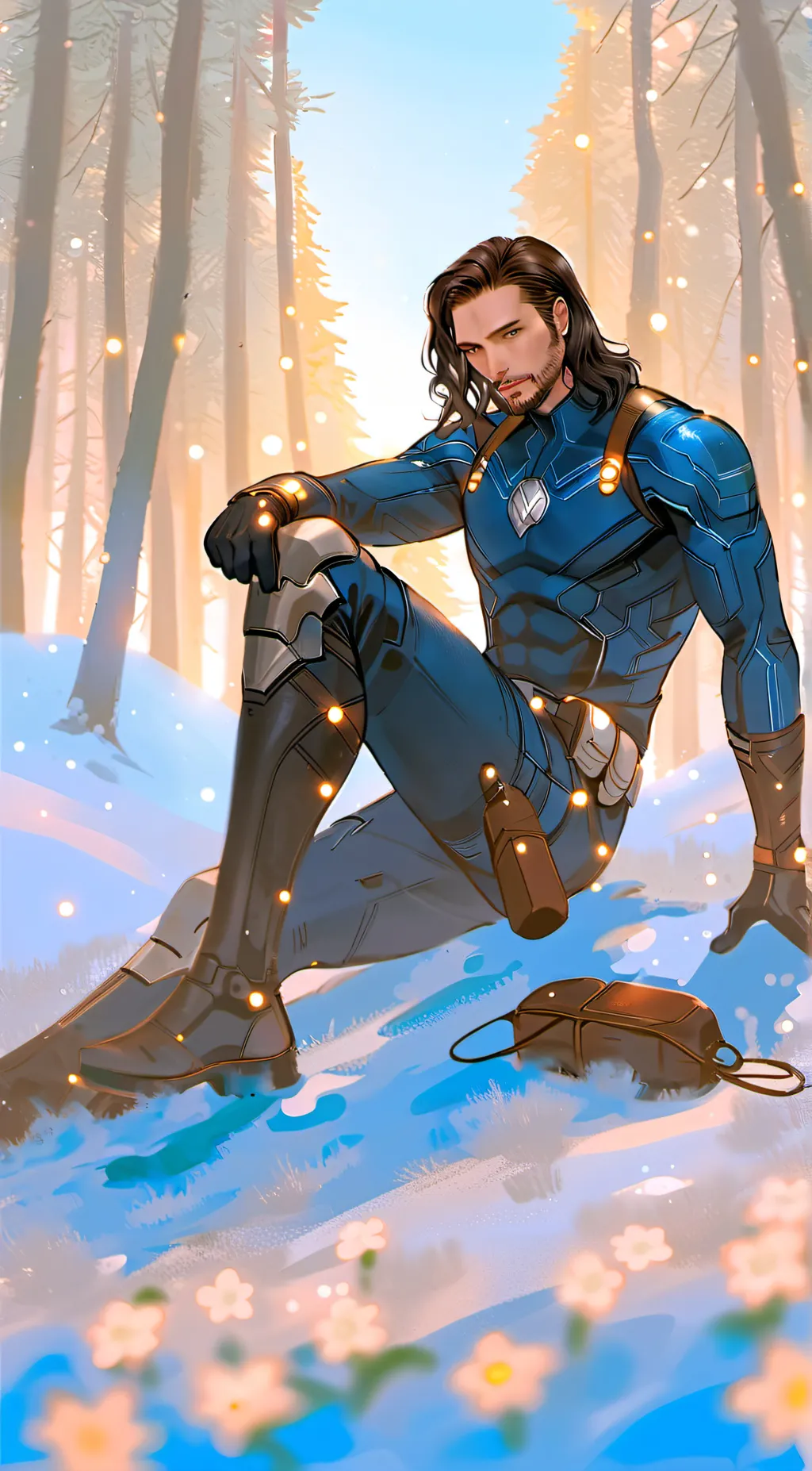 ai character: Bucky  background