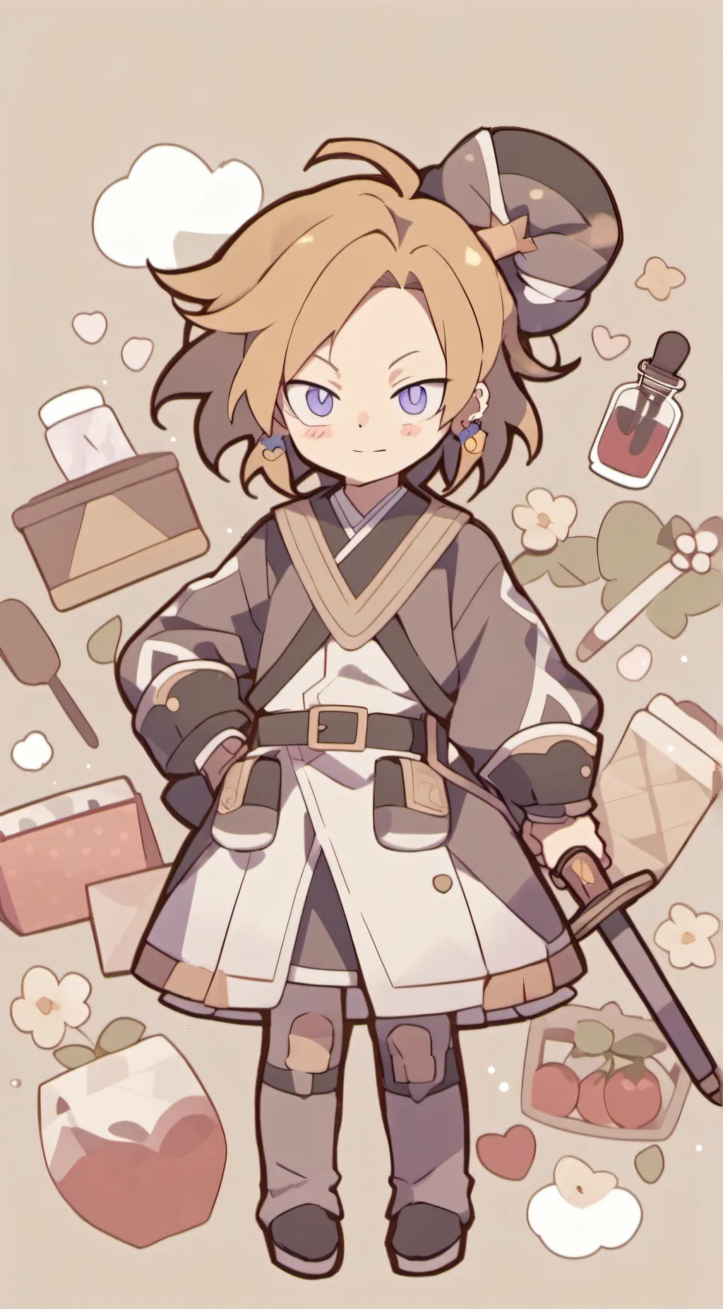 ai character: Mha pool party background