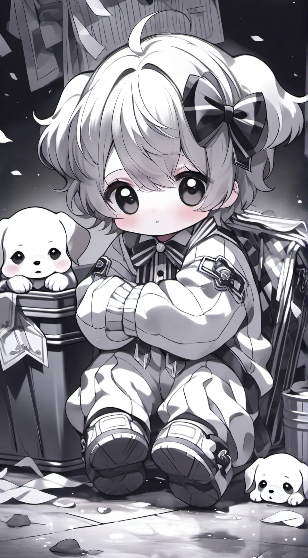 ai character: ^•puppy £ boy•^ background