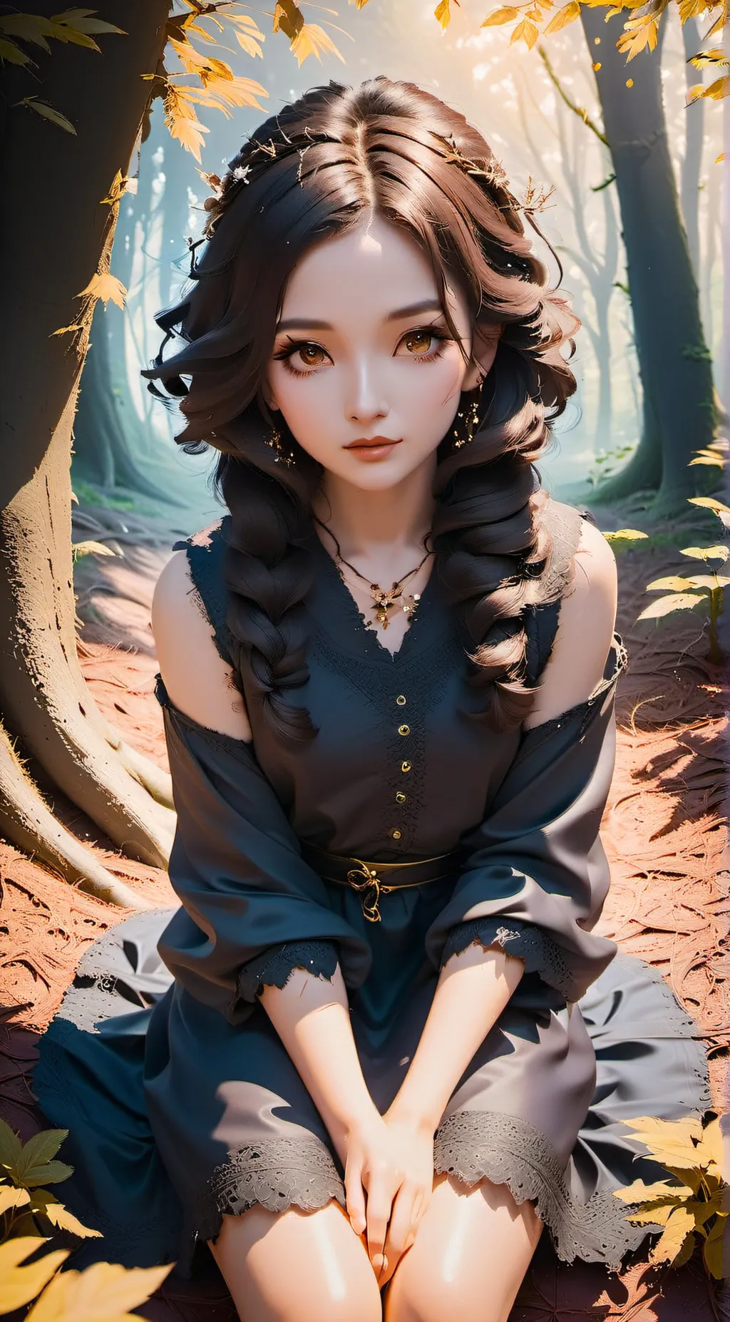 ai character: rose background