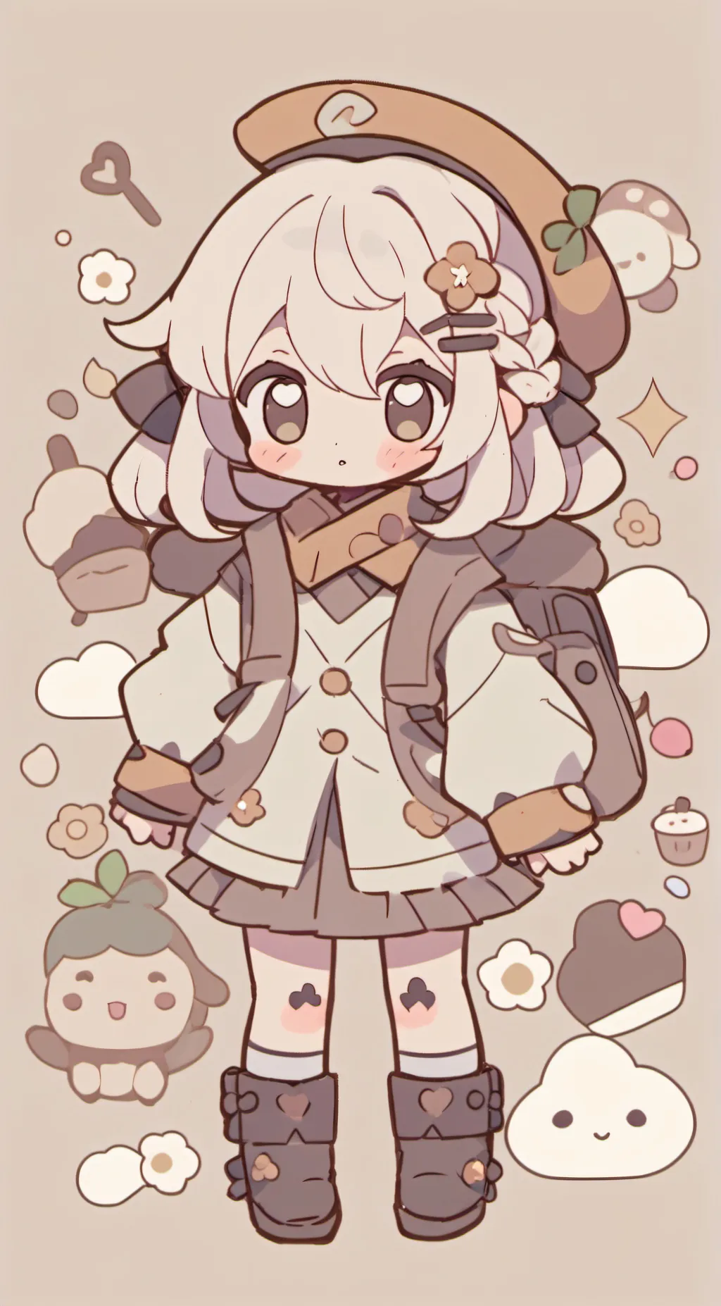 ai character: girl friend  background