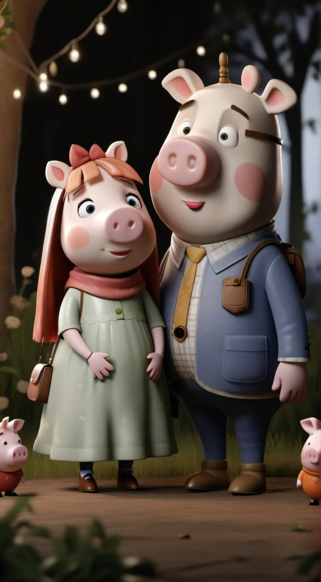 ai character: Peppa Pig  background