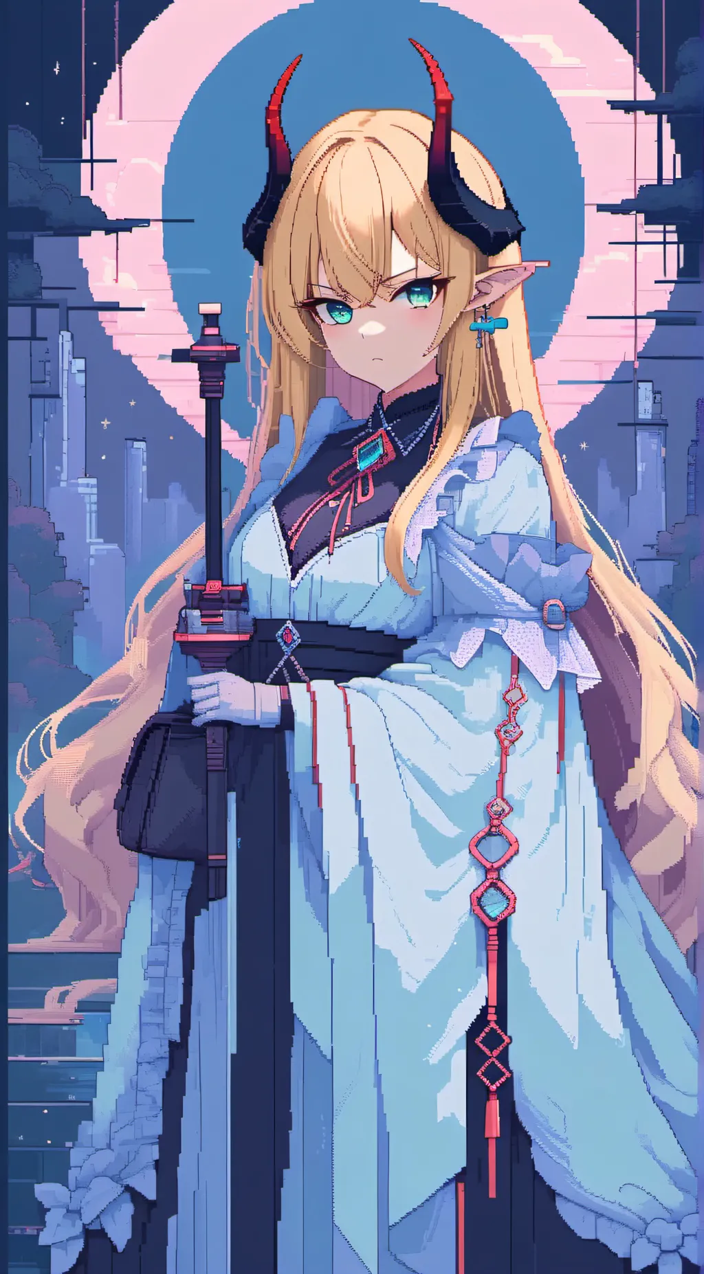 ai character: MHA and hazbin background