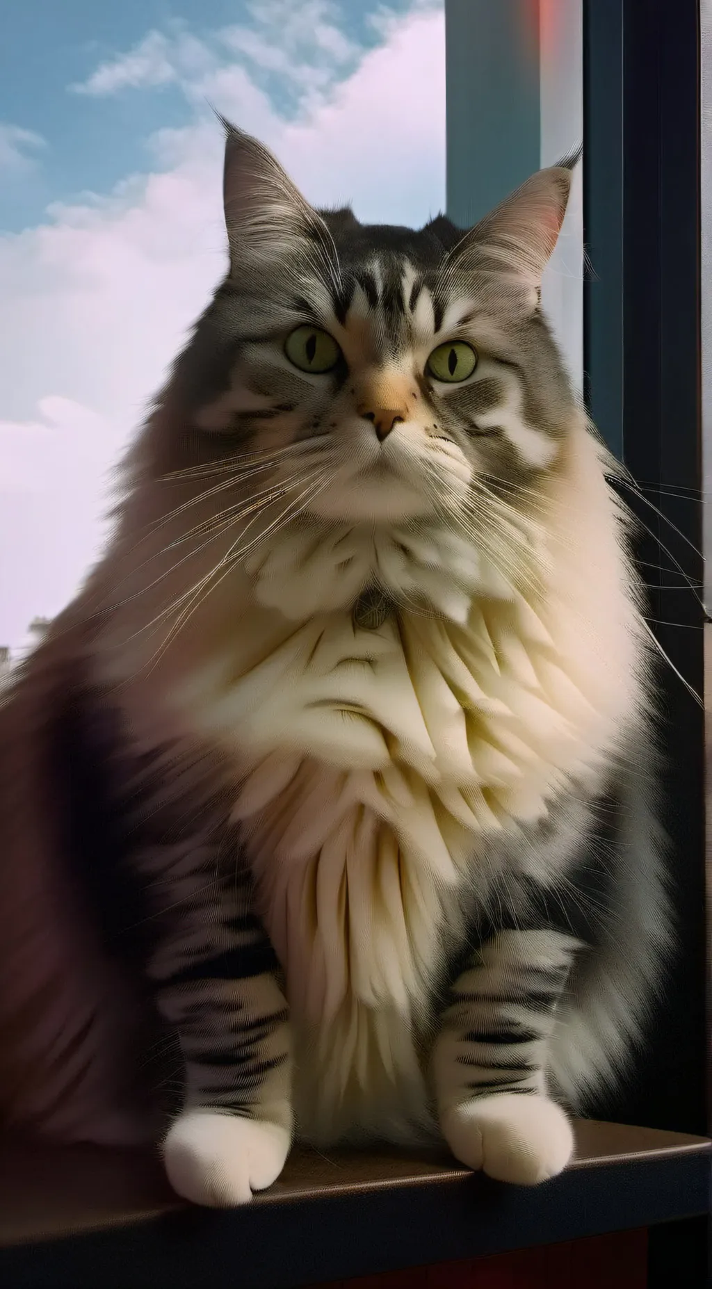 ai character: Fat cat background