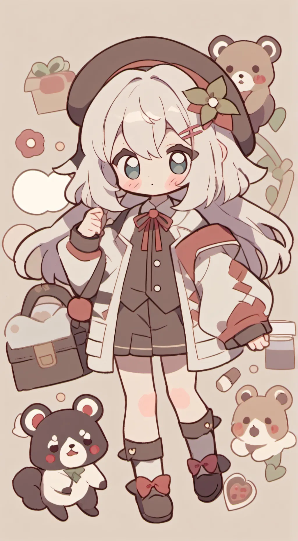 ai character: cream the rabbit  background
