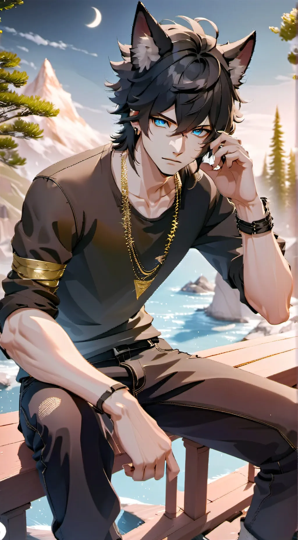 ai character: Leo background