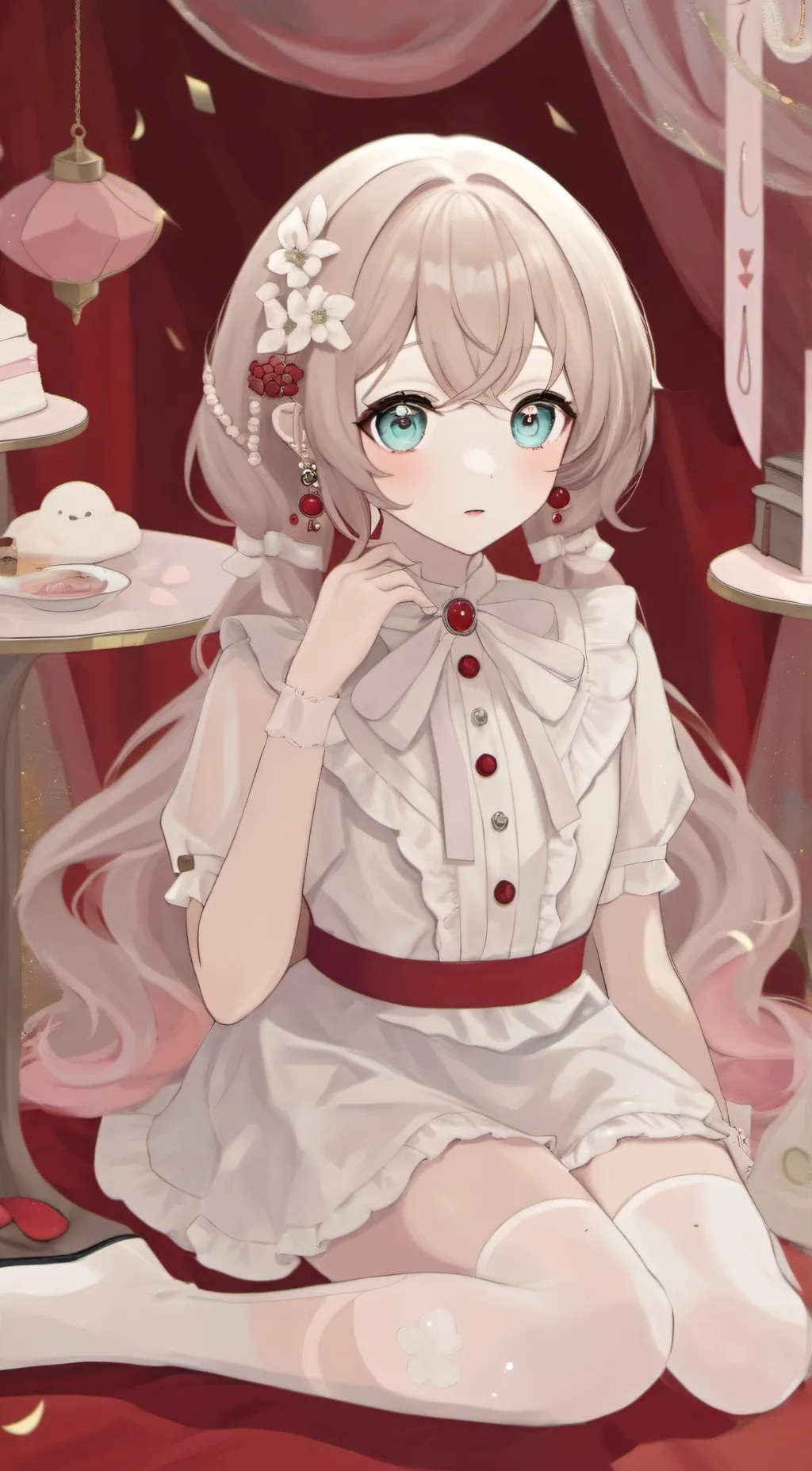 ai character: heart background