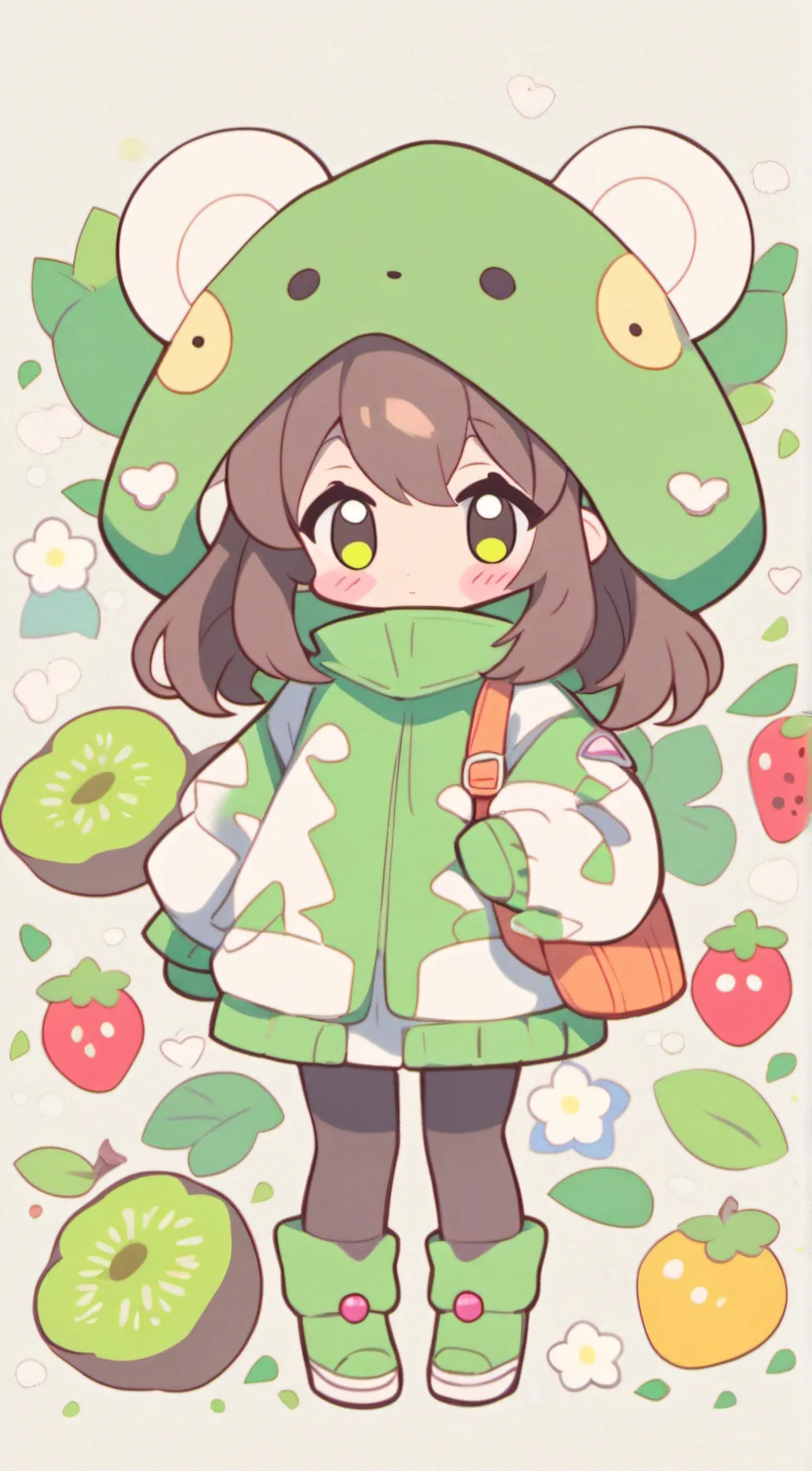 ai character: froggie background