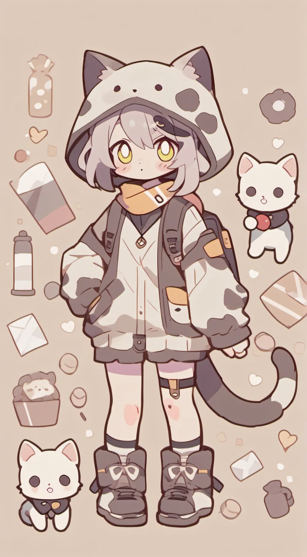 ai character: potato background