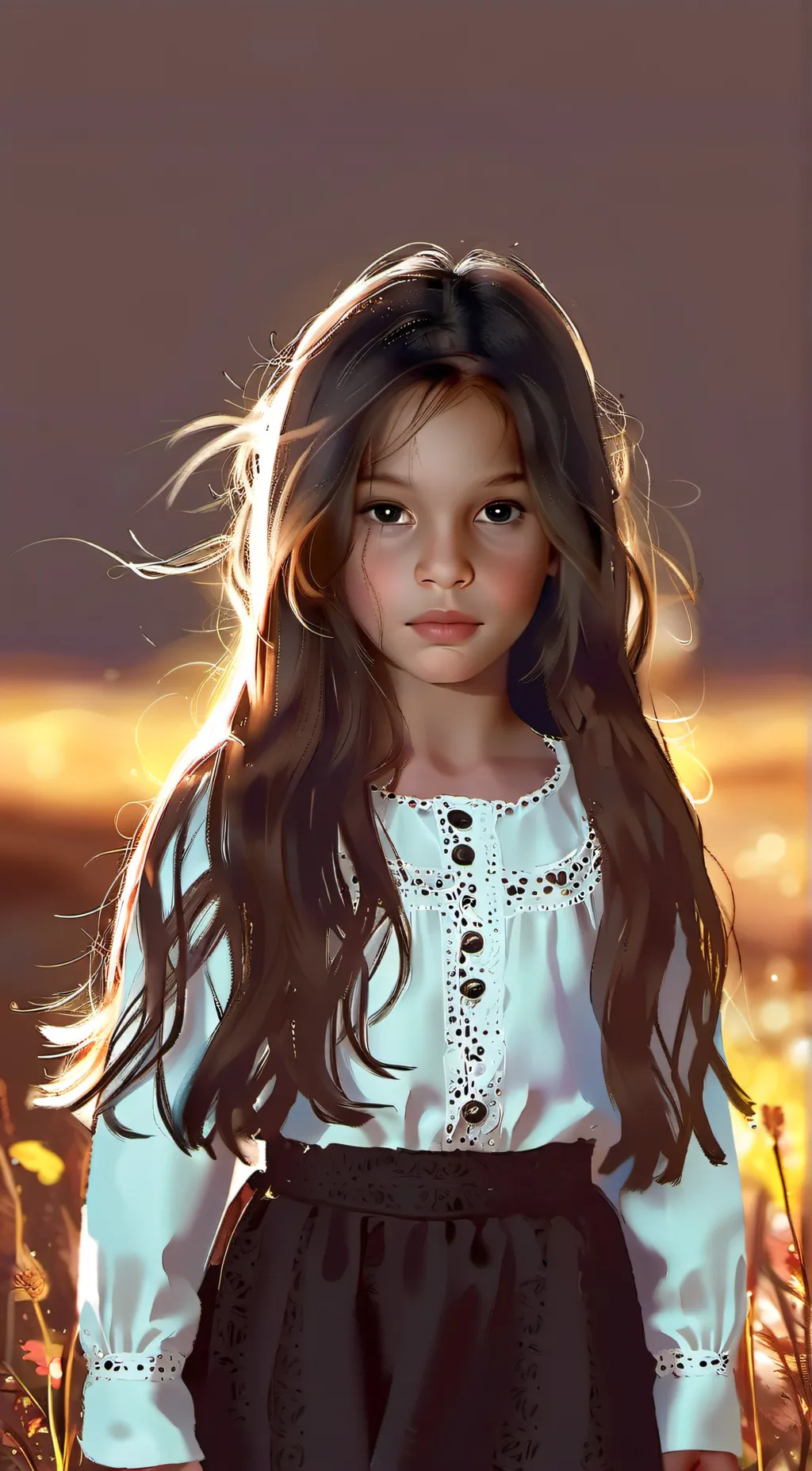 ai character: rose background