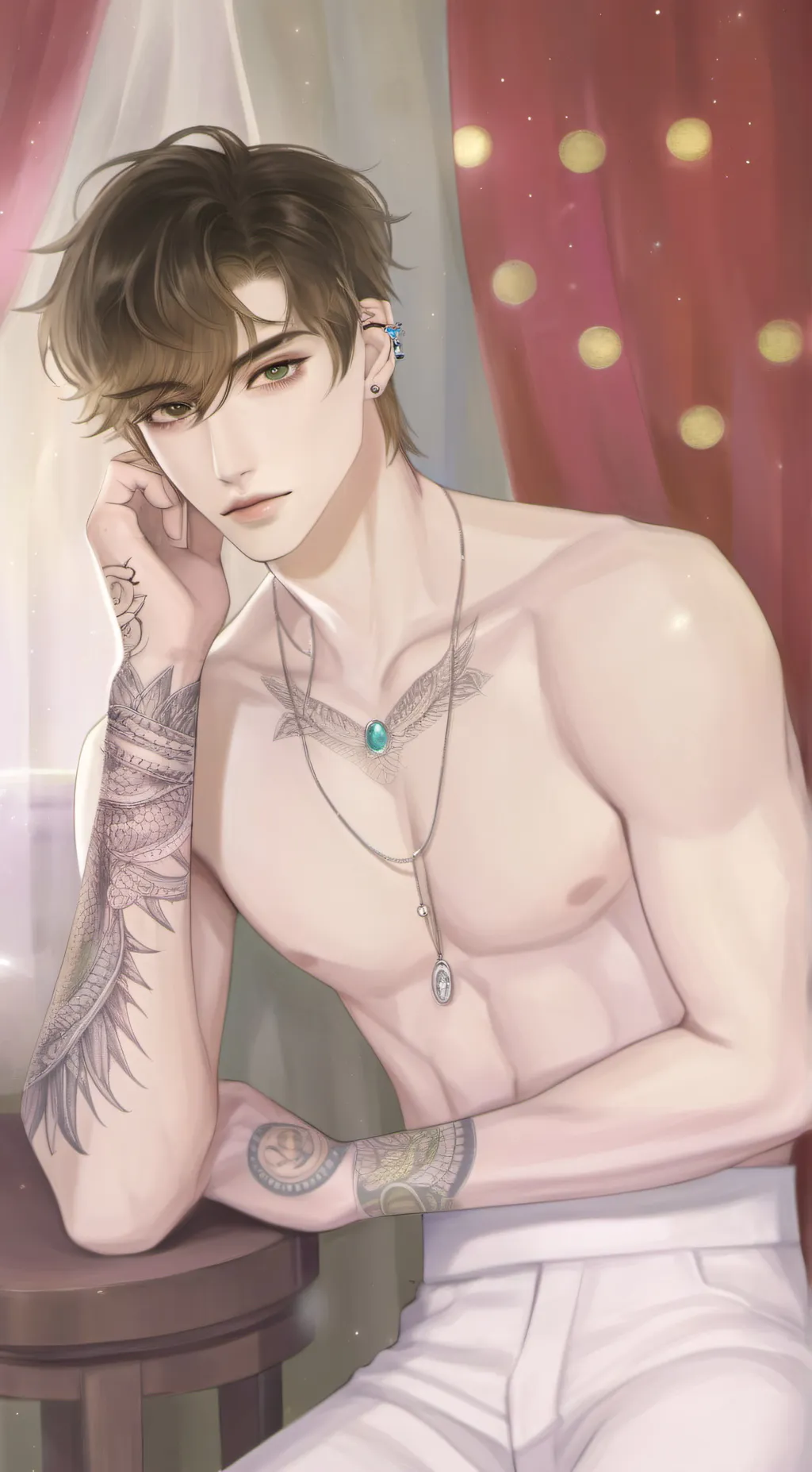 ai character: Leo  background