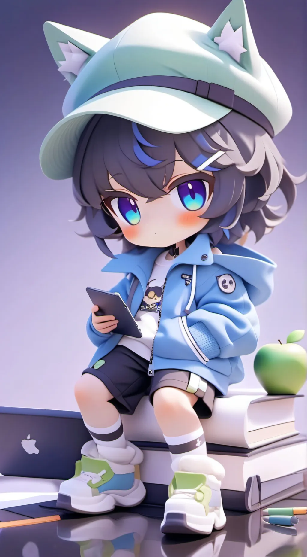 ai character: JonaBOBO  background