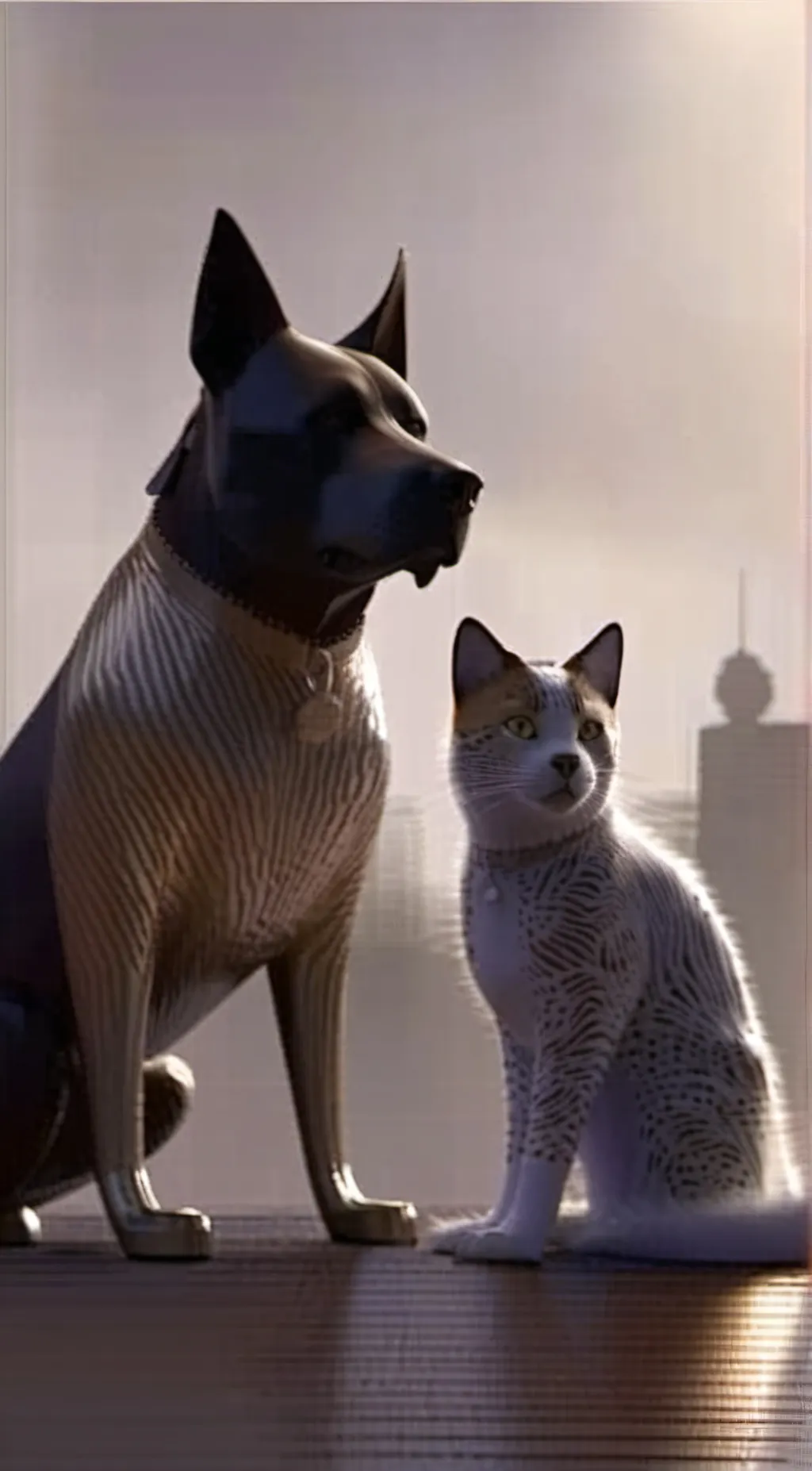 ai character: HornyDogdayandCatn background