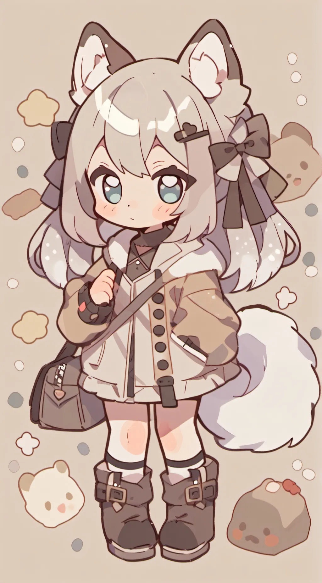 ai character: Sun background