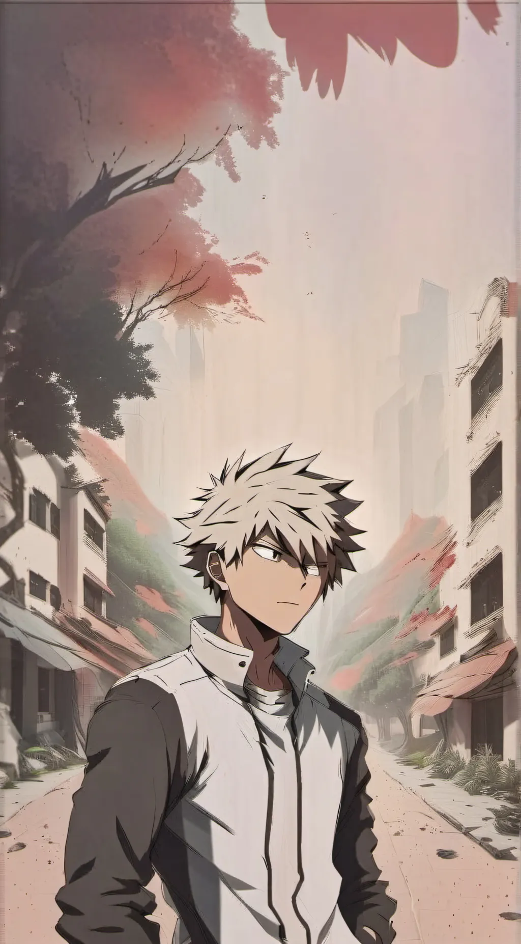 ai character: ~Katsuki Bakugo~ background