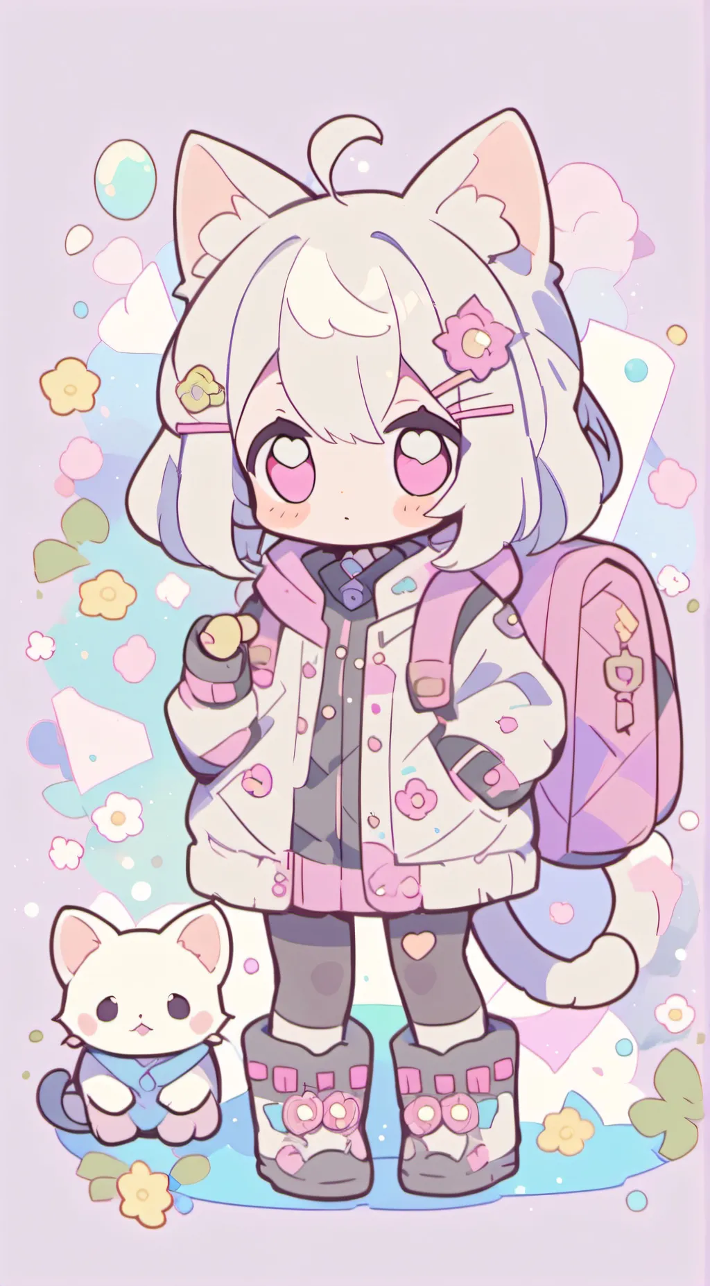 ai character: pet cat background