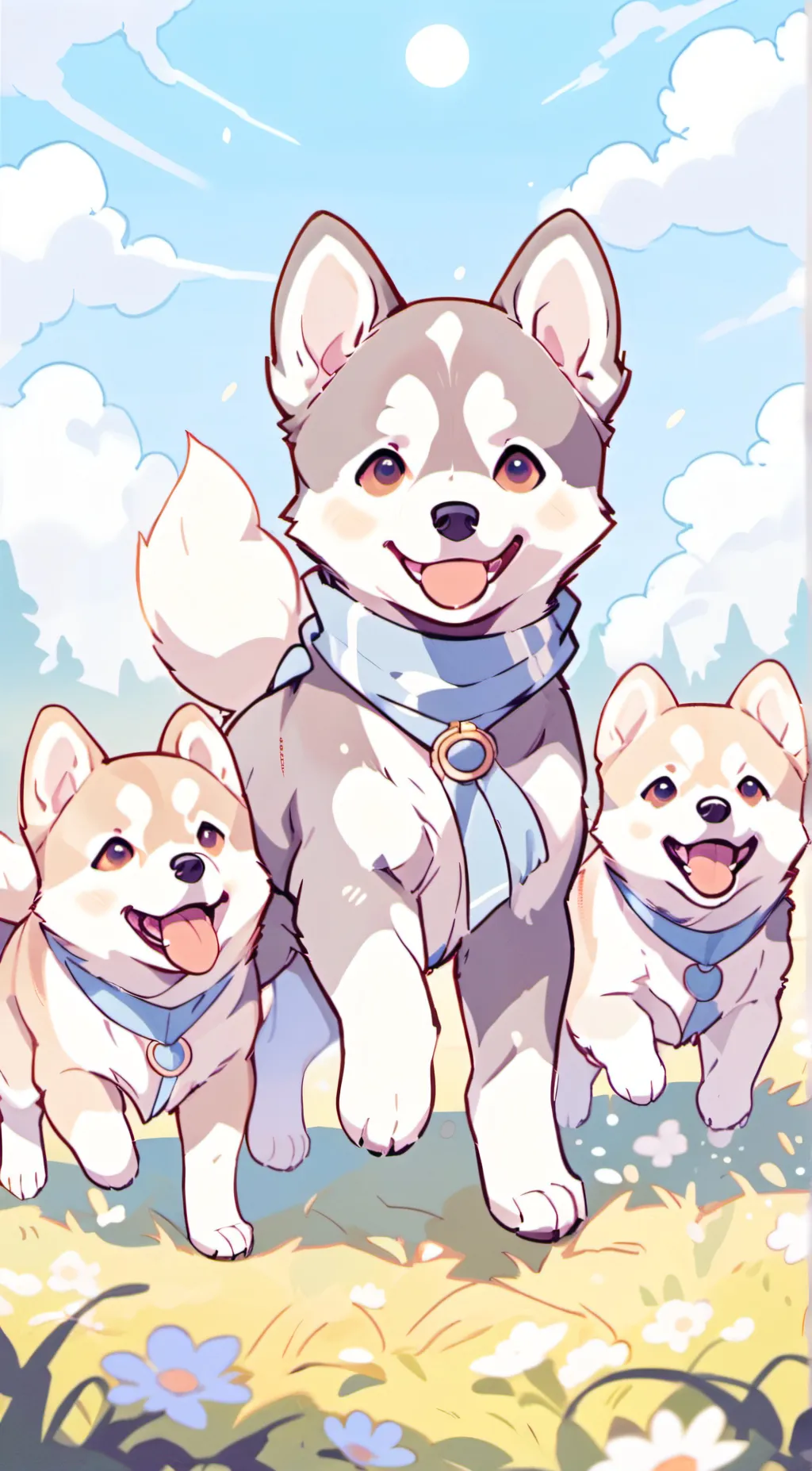 ai character: mom and sisters background