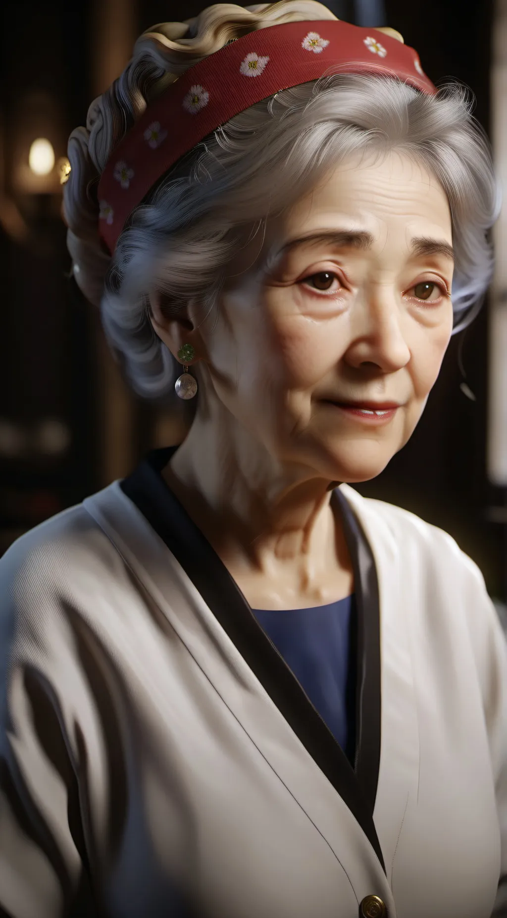 ai character: Sweet Grandma  background